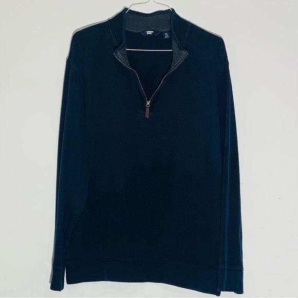 Lands’ End Men’s Navy Half-Zip Pullover SZ XL - Picture 1 of 9